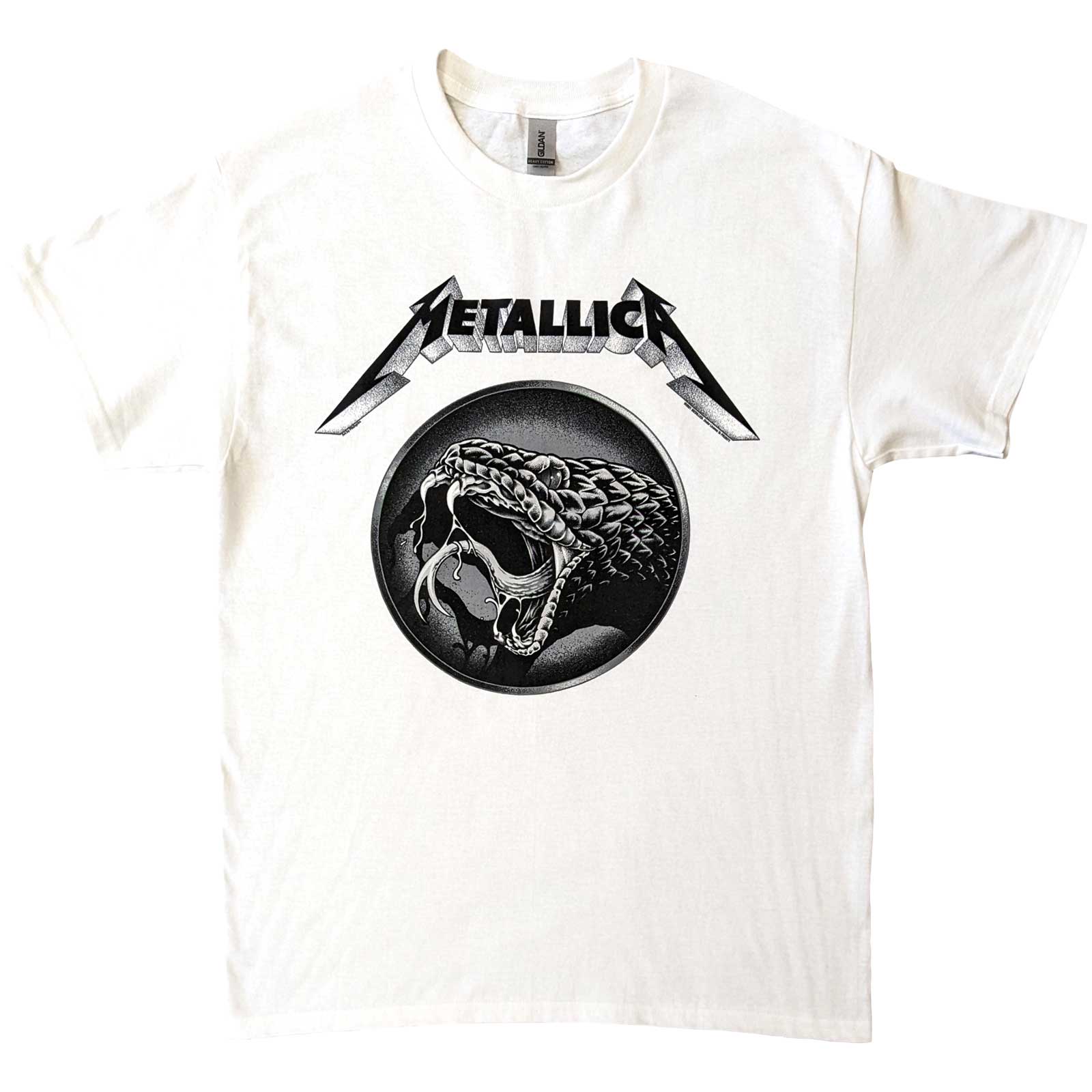 kuvert Thorny Forsømme Metallica T-Shirt - Black Album Poster - White Unisex Official License –  Jelly Frog