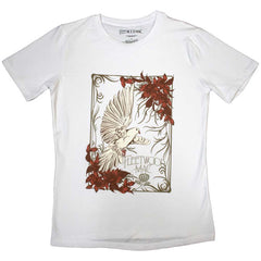Fleetwood Mac Ladies T-Shirt - Dove - White Official Licensed Design