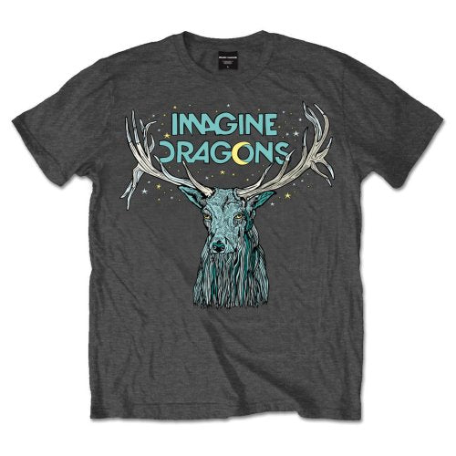 Imagine Dragons T-Shirt - Elk in Stars - Unisex Official Licensed Design