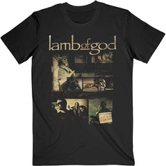 Lamb of God Unisex T-Shirt - Album Collage - Official Licensed Design