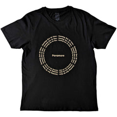 Paramore Adult T-Shirt - Root Circle - Black Official Licensed Design