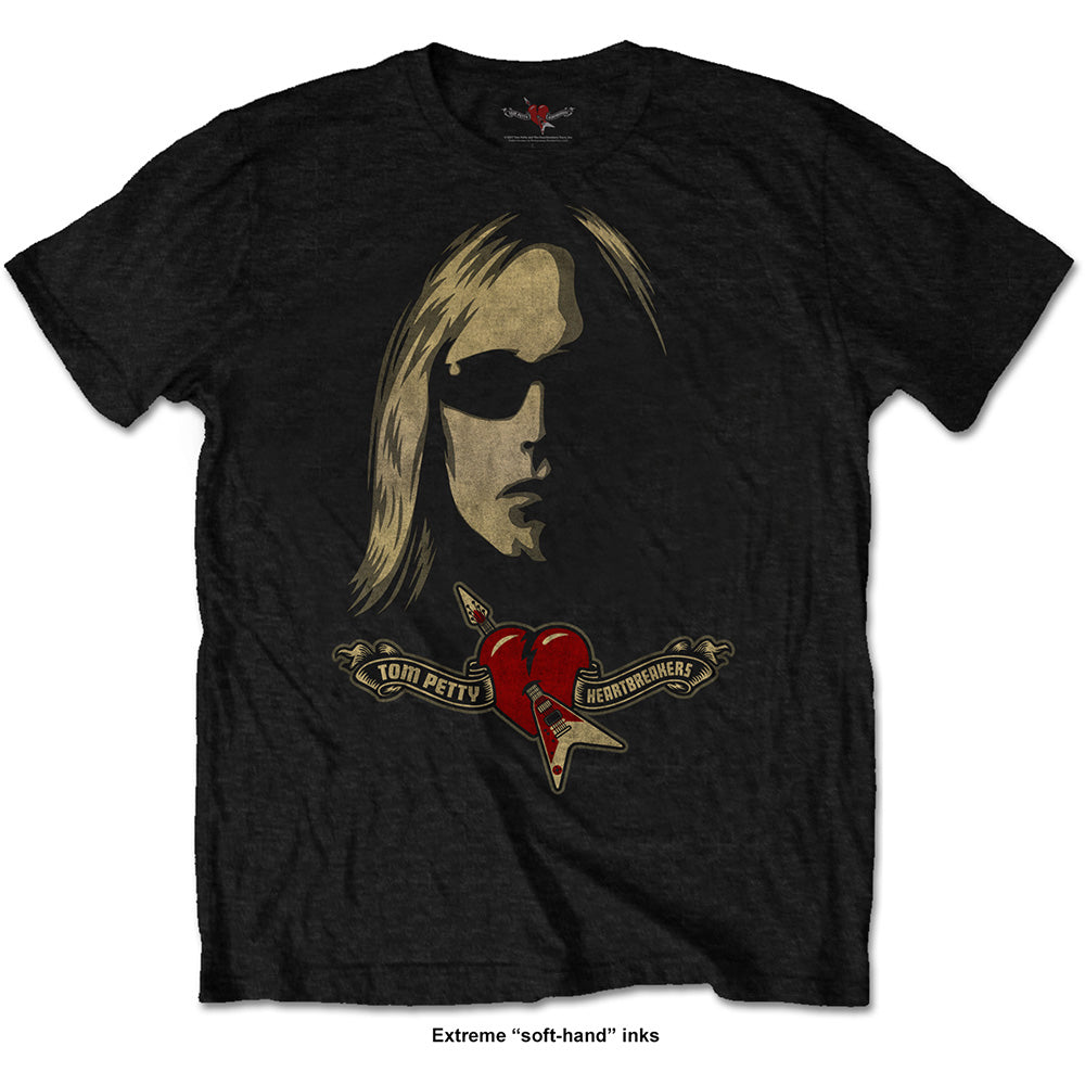 Tom Petty & the Heartbreakers Unisex T-Shirt - Shades (Soft Hand Inks) - Official Product