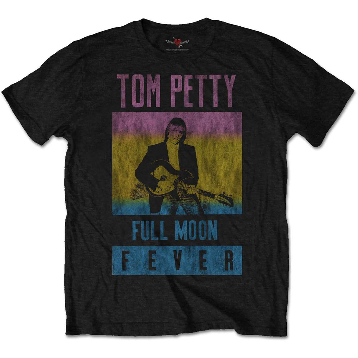Tom Petty & the Heartbreakers Unisex T-Shirt - Full Moon Fever  -Black Official Product