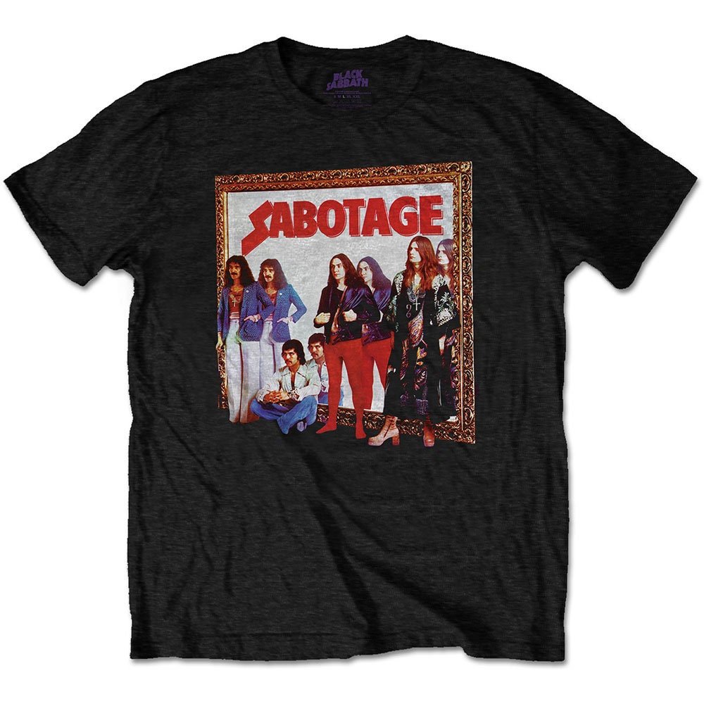 Black Sabbath Adult T-Shirt - Sabotage (Back Print) - Official Licensed Design - Worldwide Shipping - Jelly Frog