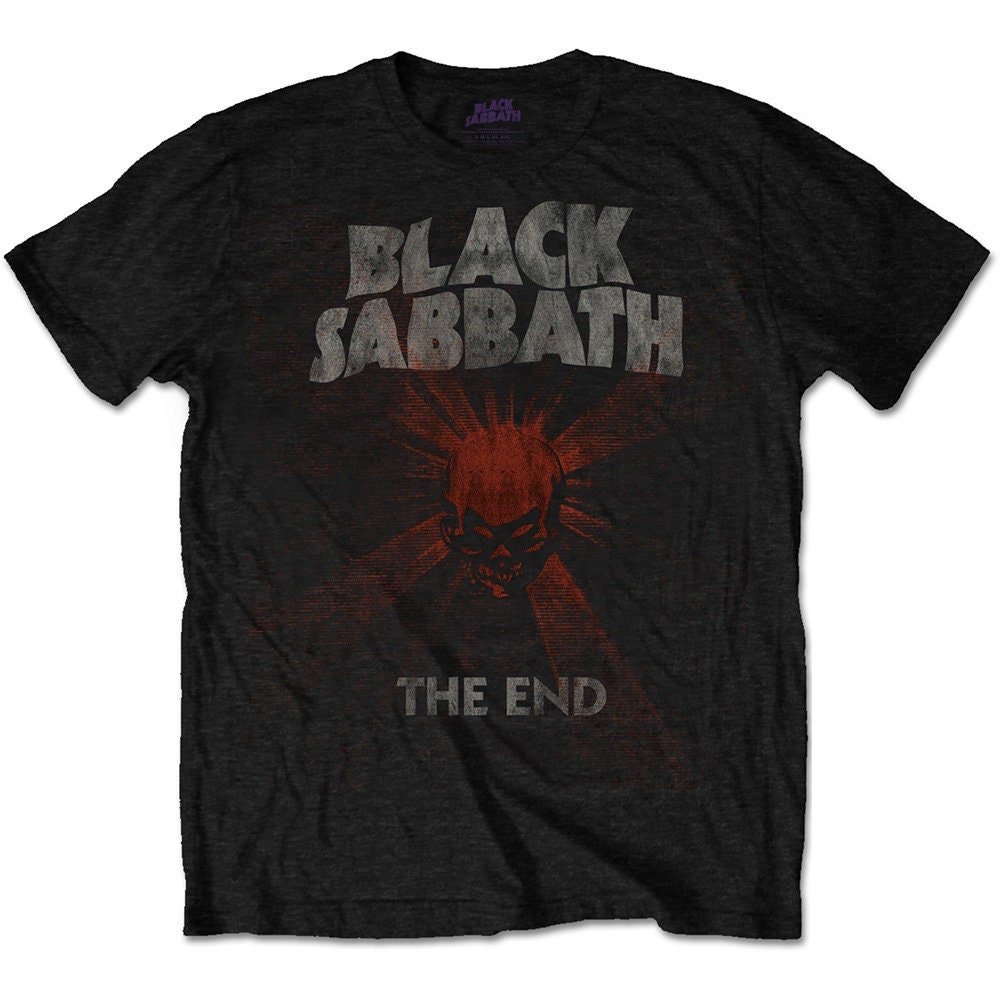 Black Sabbath Adult T-Shirt - The End Skull Shine - Official Licensed Design - Worldwide Shipping - Jelly Frog