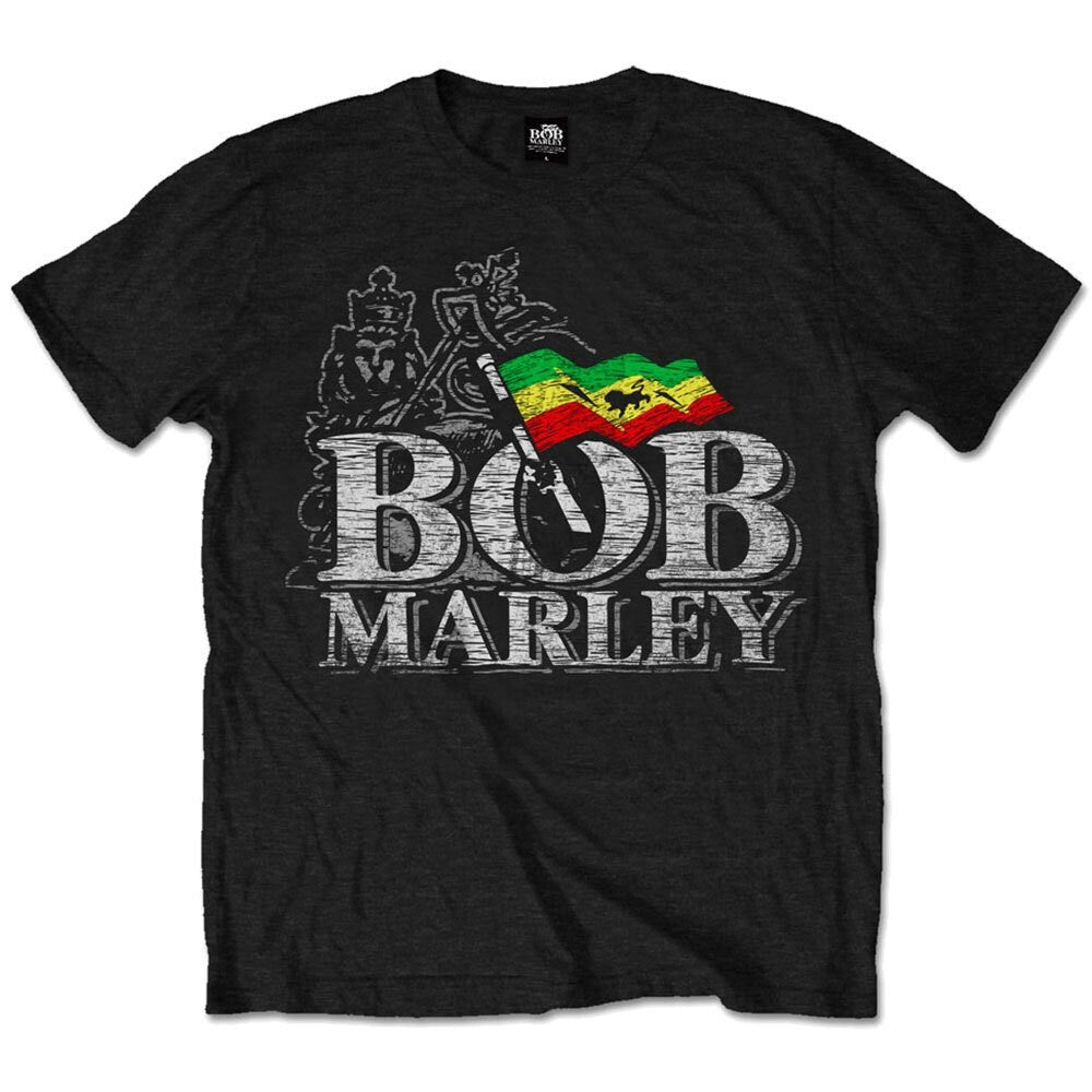 Bob Marley T-Shirt -Distressed Logo - Unisex Official Licensed Design - Worldwide Shipping - Jelly Frog