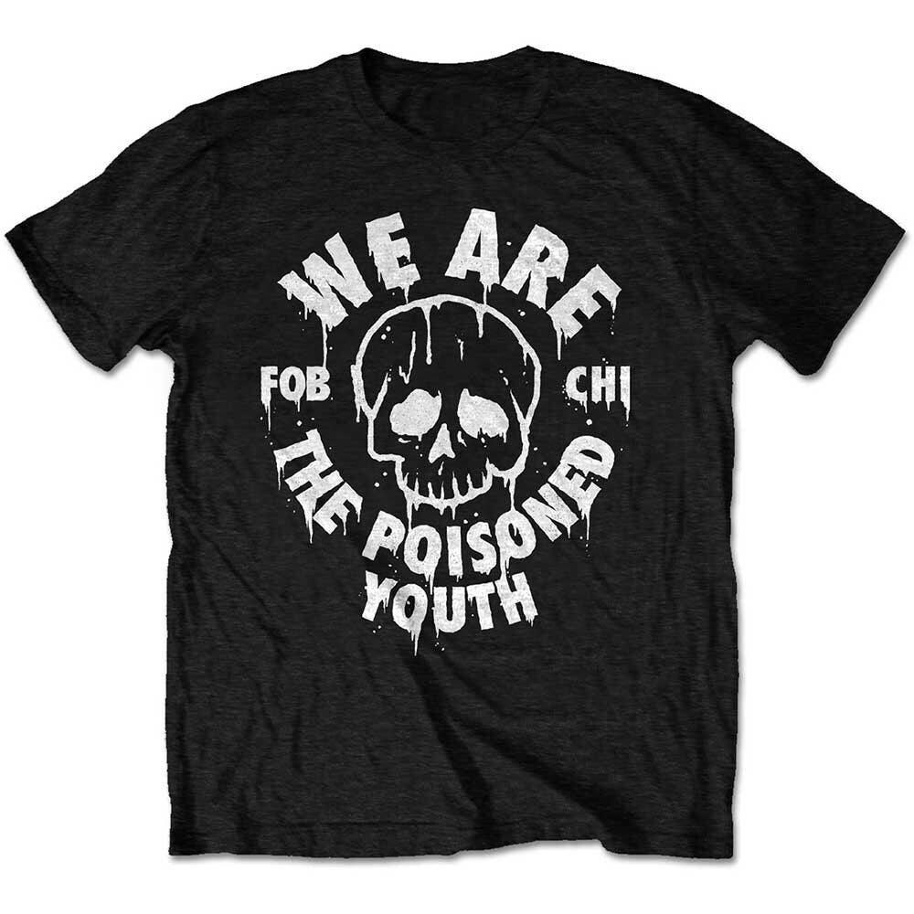 Fall Out Boy T-shirt: Poisoned Youth - Unisex Official Licensed Design - Worldwide Shipping - Jelly Frog