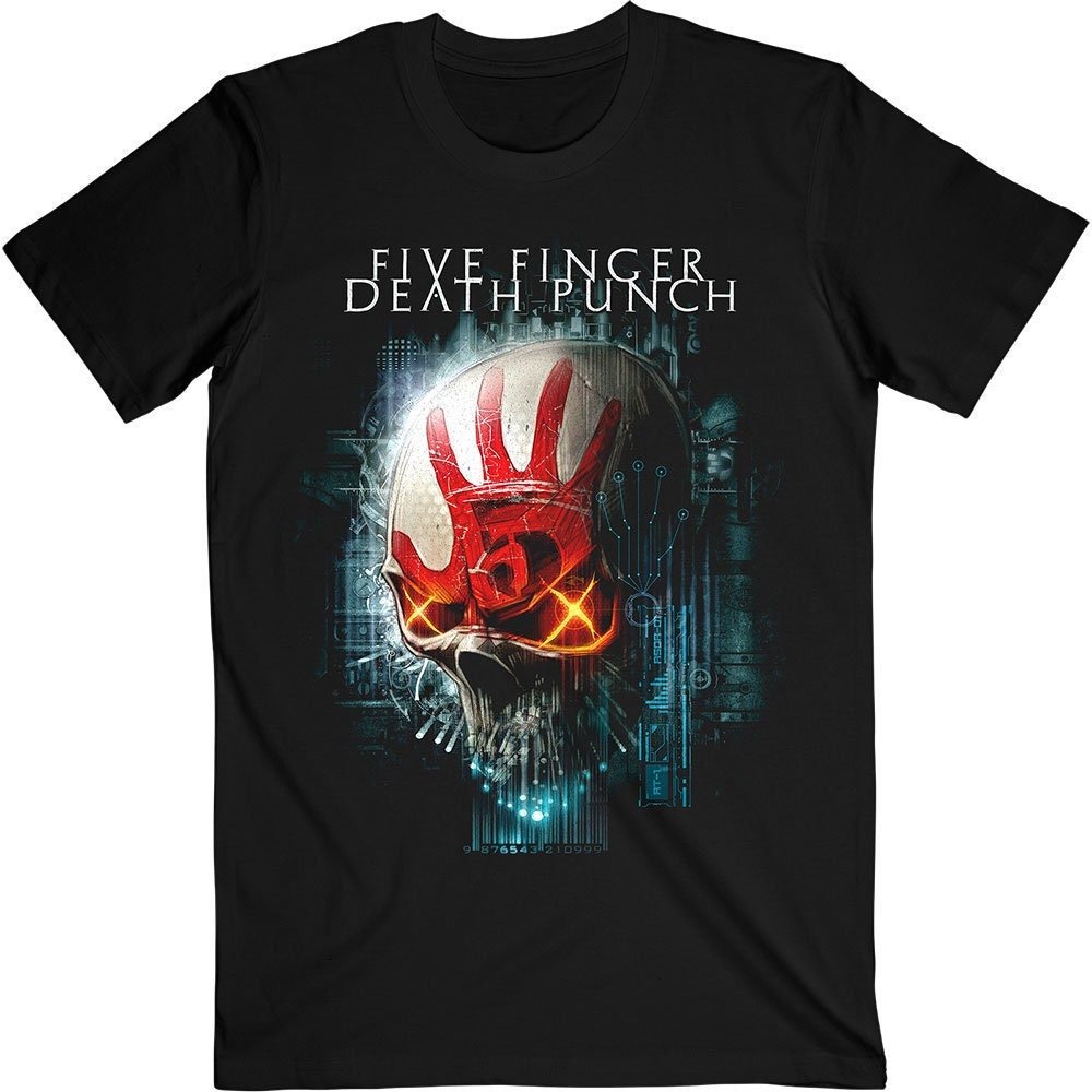Five Finger Death Punch T-Shirt - Interface Skull - Unisex Official Licensed Design - Worldwide Shipping - Jelly Frog