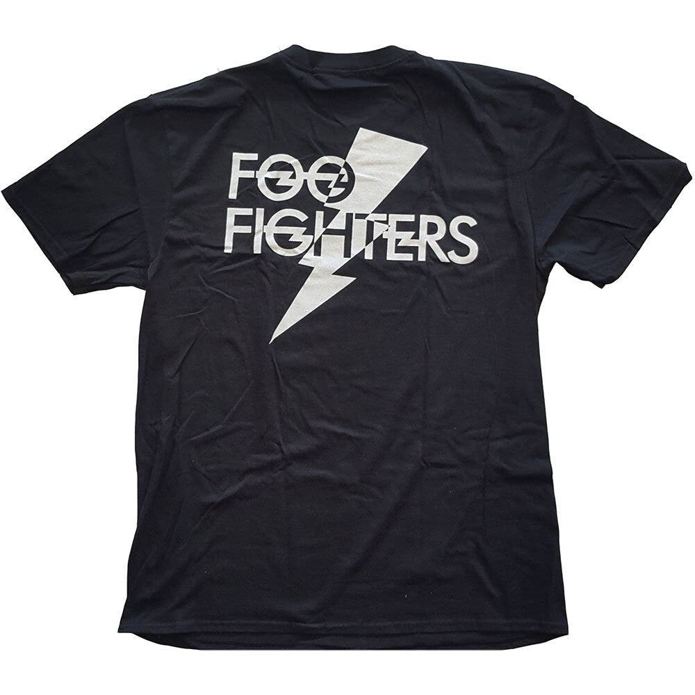 Foo Fighters T-Shirt - Flash Logo (Back Print) - Unisex Official Licensed Design - Worldwide Shipping - Jelly Frog