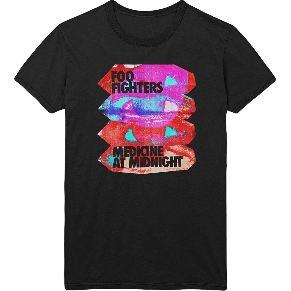 Foo Fighters T-Shirt - Medicine at Midnight - Black Unisex Official Licensed Design - Worldwide Shipping - Jelly Frog