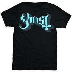 Ghost T-Shirt - Blue/Grey Keyline Logo - Unisex Official Licensed Design - Worldwide Shipping - Jelly Frog