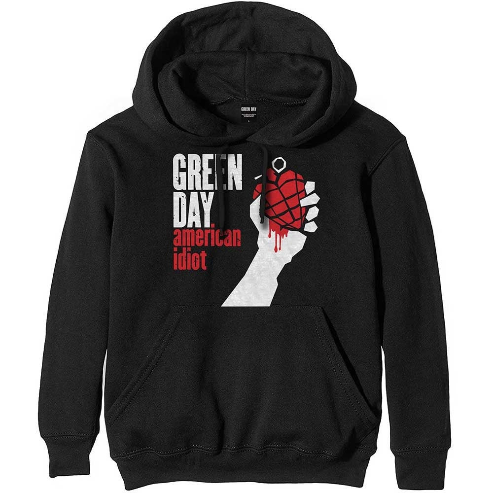Green Day Unisex Pullover Hoodie - American Idiot Album - Official Licensed Design - Worldwide Shipping - Jelly Frog