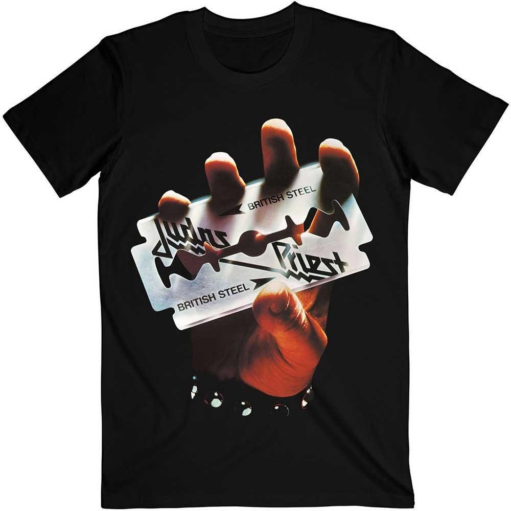 Judas Priest Adult T-Shirt - British Steel - Official Licensed Design - Worldwide Shipping - Jelly Frog