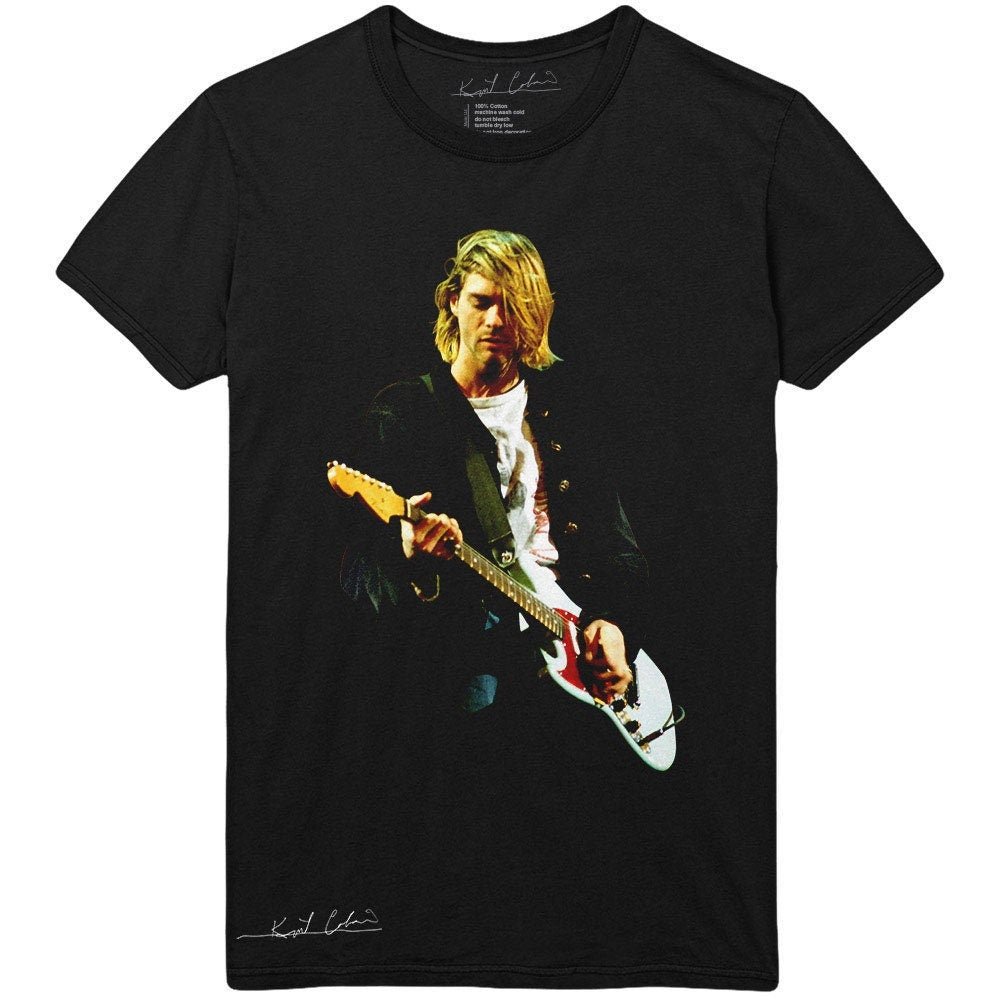Kurt Cobain T-Shirt - Guitar Photo Colour - Unisex Official Licensed Design - Worldwide Shipping - Jelly Frog