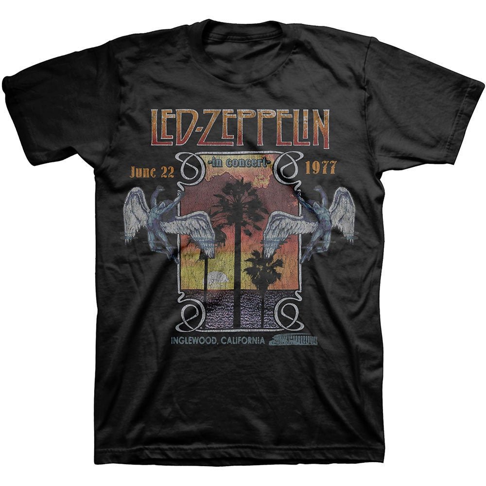 Led Zeppelin Adult T-Shirt - Inglewood - Official Licensed Design - Worldwide Shipping - Jelly Frog