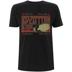 Led Zeppelin Adult T-Shirt - Zeppelin & Smoke - White Official Licensed Design - Worldwide Shipping - Jelly Frog