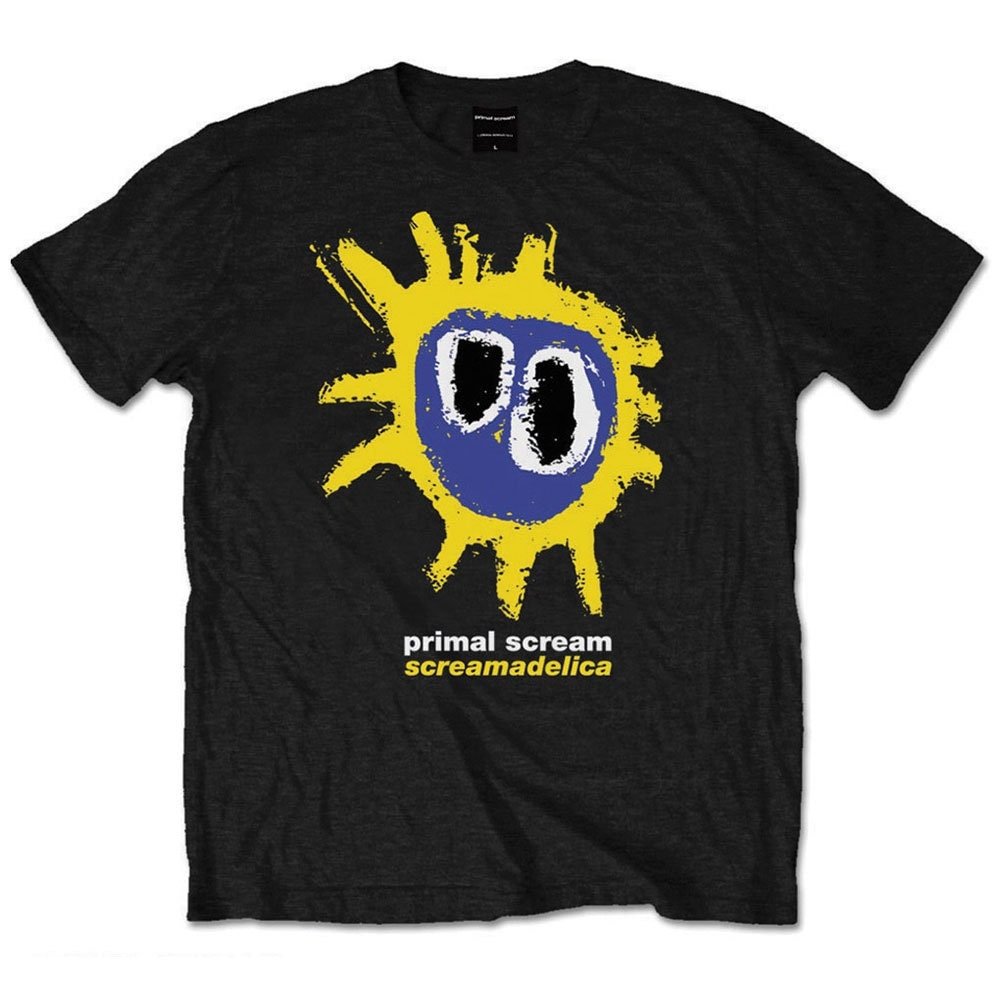 Primal Scream T-Shirt - Screamadelica - Black Unisex Official Licensed Design - Worldwide Shipping - Jelly Frog
