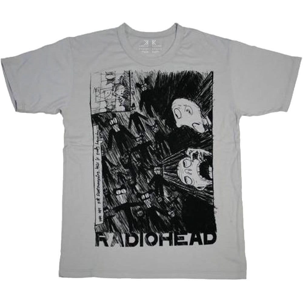 Radiohead Adult T-Shirt - Scribble Design - Organic Official Licensed Design - Worldwide Shipping - Jelly Frog