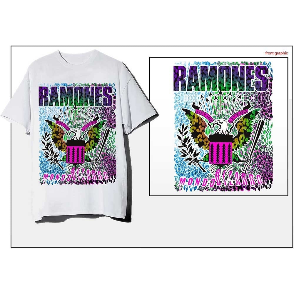 Ramones Adult T-Shirt - Animal Skin - Official Licensed Design - Worldwide Shipping - Jelly Frog