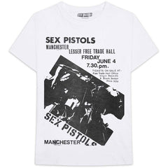 The Sex Pistols T-Shirt -Manchester Flyer Design - Unisex Official Licensed Design - Worldwide Shipping - Jelly Frog