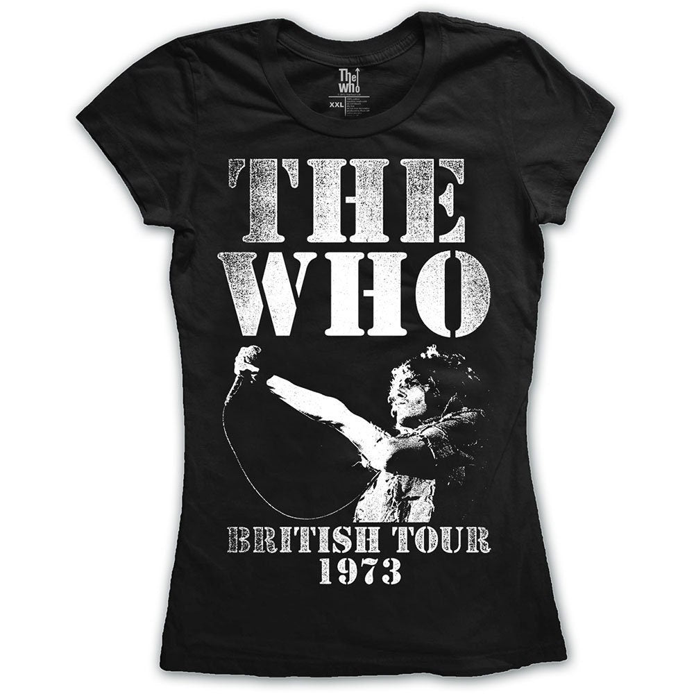 The Who Ladies T-Shirt - British Tour 1973 - Official Licensed Design - Worldwide Shipping - Jelly Frog
